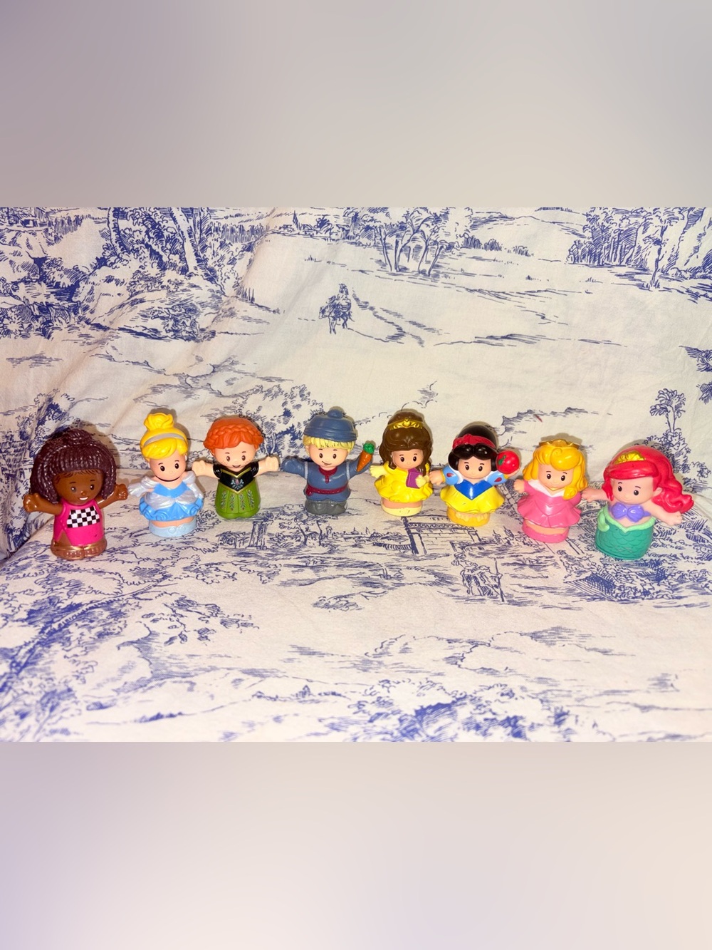 Fisher-Price Little People Disney Princess/Barbie Figure Set Of 8 Pcs
